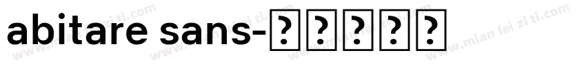 abitare sans字体转换